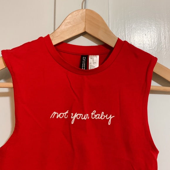 Forever 21 Women’s “Not Your Baby” Crop Top - Picture 3 of 3
